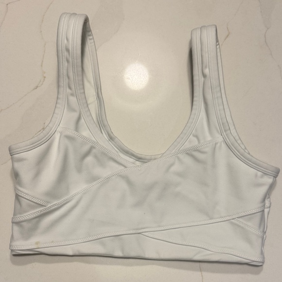 Varley Elegant White Sports Bra - Picture 4 of 9